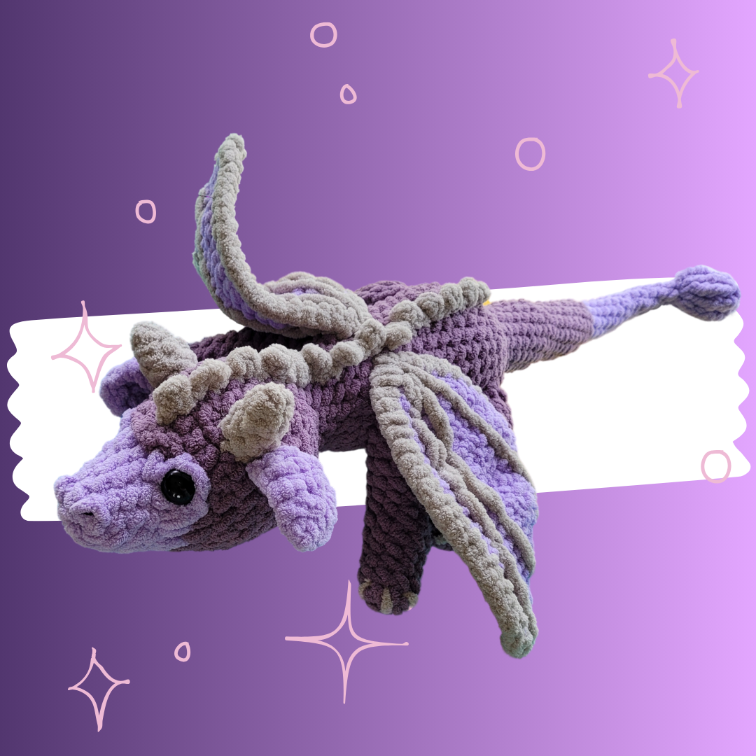 Handcrafted Amigurumi Dragon - Cool Crochet Plush Toy