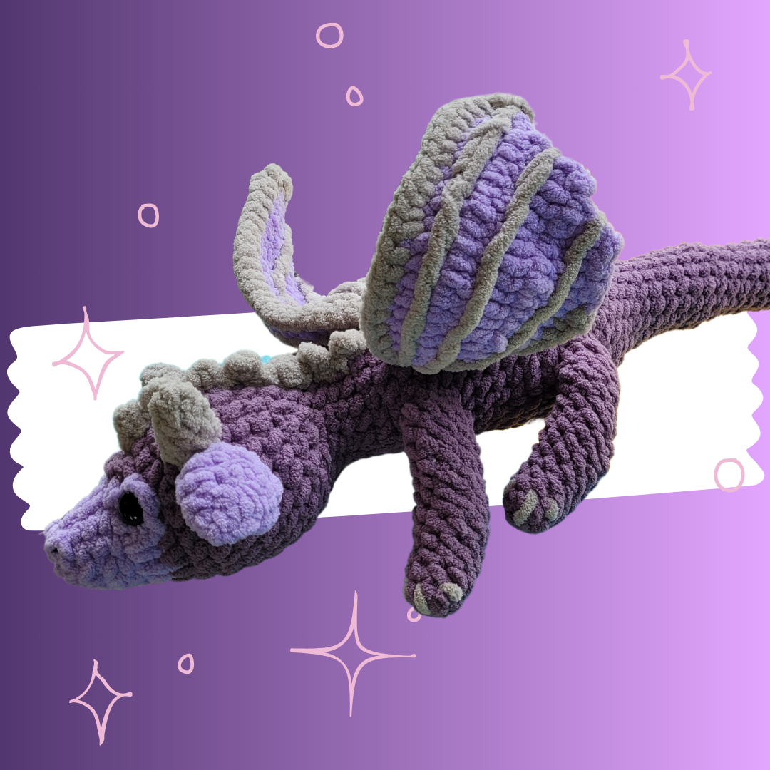 Handcrafted Amigurumi Dragon - Cool Crochet Plush Toy