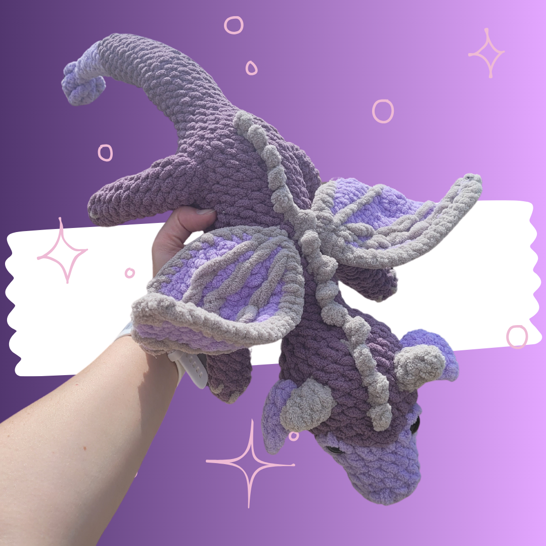 Handcrafted Amigurumi Dragon - Cool Crochet Plush Toy