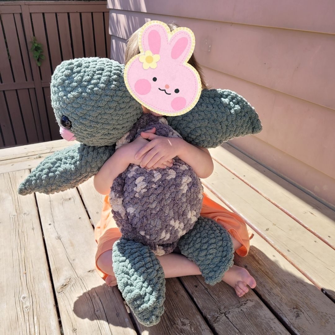 Huge Amigurumi Turtle - Customizable Themed Crochet Plush Toy