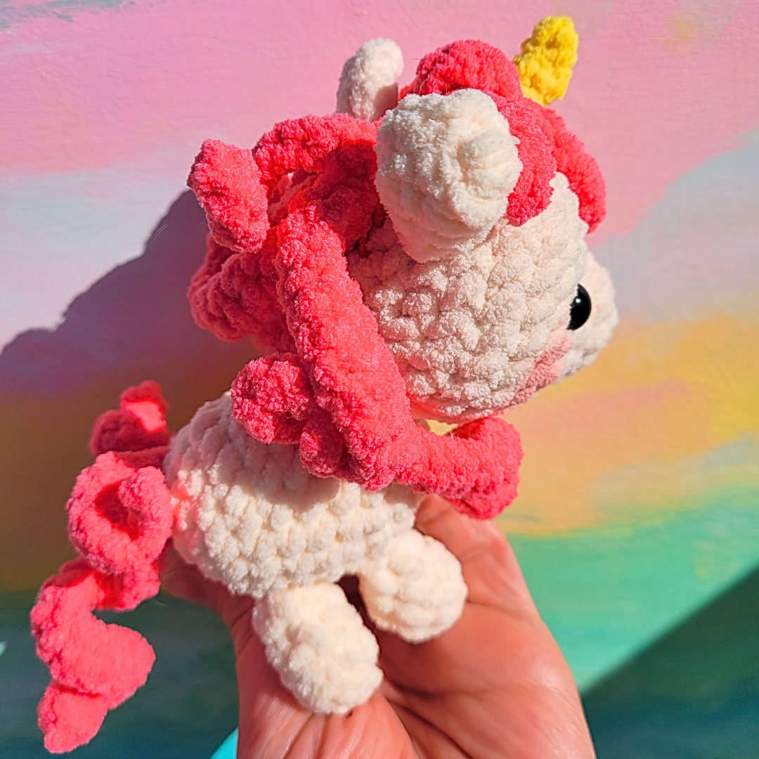 Small Amigurumi Unicorn - Handcrafted Crochet Plush Toy