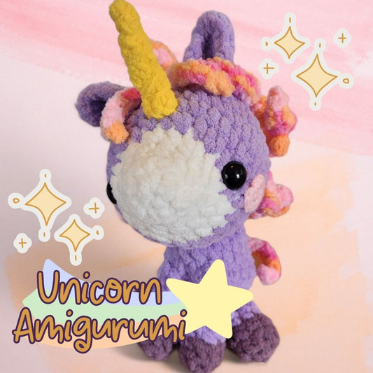 Magical Amigurumi Unicorn - Handmade Crochet Plush Toy